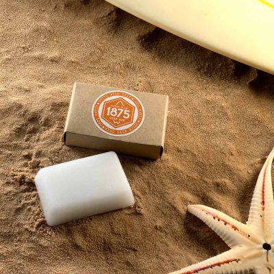 1875 Sports Waxes Surf Wax Stick with Grip Top View Lifestyle
